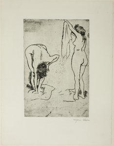Dvě ženy, které se suší od Suzanne Valadon