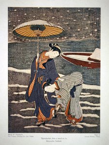 Obchodní reklama společnosti Toppan Printing Co. Ltd. Tokyo od Suzuki (after) Harunobu
