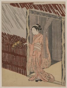 Dívka v růžovém, 1766. od Suzuki Harunobu