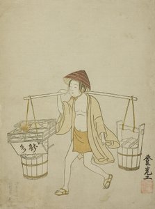 Prodavač vody, 1765 od Suzuki Harunobu