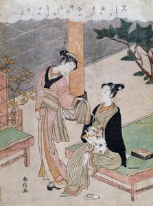 Kurtizány, Suzuki Harunobu (1725-1770), Japonsko od Suzuki Harunobu