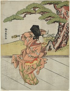 Tanečnice sanbaso od Suzuki Harunobu