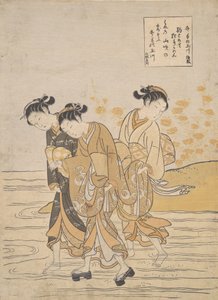 Jewel River a Ide Ide no Tamagawa, ca. 1768, ca. 1768. od Suzuki Harunobu