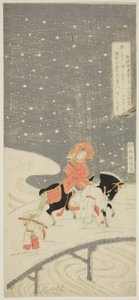 Sano Crossing v Miwagasaki od Suzuki Harunobu