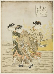 Jewel River v Ide (Ide no Tamagawa), z nepojmenované série Six Jewel Rivers od Suzuki Harunobu