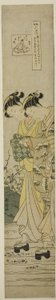 Řeka Jewel v Ide (Ide no Tamagawa), ze série "Šest řek Jewel v populárních zvycích (Fuzoku Mu Tamagawa)" od Suzuki Harunobu