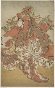 Lví tanec od Suzuki Harunobu