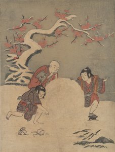 Sněhová koule, 1770., 1770. od Suzuki Harunobu