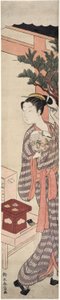Čajový stánek - Kagiya Osen od Suzuki Harunobu