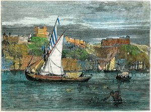 Pohled na Porto, Portugalsko, c1880