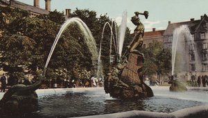 Stockholm: Fontanen "Tors Fiske" (barevná fotografie)