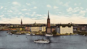 Stockholm: Riddarholmen (barevná fotografie)