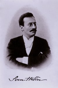 Sven Hedin, švédský průzkumník (černobílá fotografie)