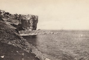 Švédsko / Švédsko: Gotland, Visby, Hogklint (č/b foto)