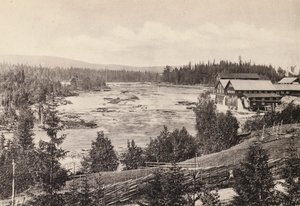 Švédsko / Švédsko: Jamtland, Eggforsen (č/b foto)