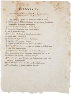Seznam ilustrací z Klinckowstroms Atlas of United States, 1824 (tisk) od Swedish School