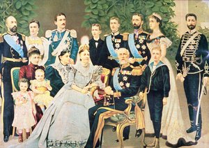 Oscar II a jeho rodina, kolem roku 1890