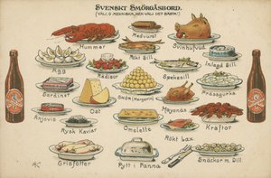 švédský smorgasbord (barva litho)