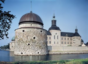 Pohled na hrad Vadstena, postavený v roce 1545
