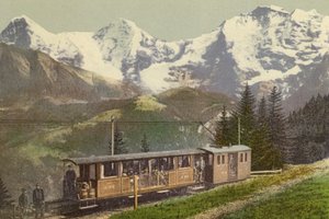 Berner Oberland: Murrenbahn (barevné foto) od Swiss Photographer
