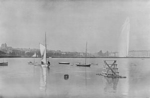 Geneve, La Rade (černobílá fotografie) od Swiss Photographer