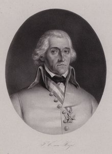 Friedrich Freiherr von Hotze, švýcarský narozený generál v rakouské armádě během francouzských revolučních válek (rytina) od Swiss School