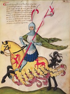 Giovanni Cerva dei Transelgardi (tempera na pergamenu) od Swiss School