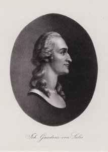 Johann Gaudenz von Salis-Seewis, švýcarský básník (rytina) od Swiss School