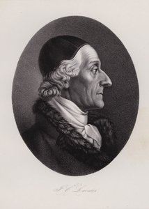 Johann Kaspar Lavater , švýcarský spisovatel a fyziognom (rytina) od Swiss School