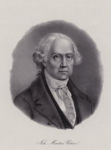 Johann Martin Usteri, švýcarský básník (rytina) od Swiss School