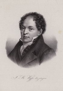 Johann Rudolf Wyss, švýcarský spisovatel (rytina) od Swiss School
