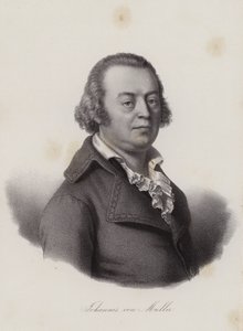 Johannes von Muller , švýcarský historik (rytina) od Swiss School