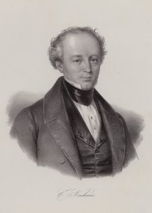 Karl Neuhaus , švýcarský politik (rytina) od Swiss School