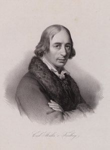 Karl von Muller-Friedberg, švýcarský politik (rytina) od Swiss School