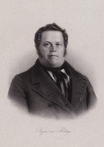 Nazar von Reding , švýcarský politik (rytina) od Swiss School