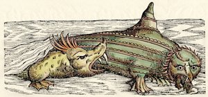 Mořští tvorové, ilustrace z knihy "Historiae Animalium", Conrad Gesner od Swiss School