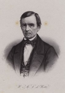 Wilhelm Martin Leberecht de Wette, německy narozený švýcarský teolog a biblista (rytina) od Swiss School