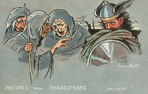 Macbeth (barevná litografie) od Sydney Carter