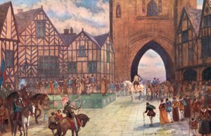 Návštěva krále Jakuba I. v Chesteru, 1617 našeho letopočtu od Sydney Herbert