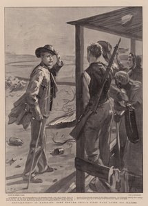 Rekonvalescent v Mafekingu, první procházka lorda Edwarda Cecila po jeho nemoci