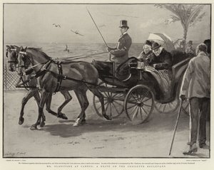 Pan Gladstone v Cannes, projížďka po Croisette Boulevard od Sydney Prior Hall