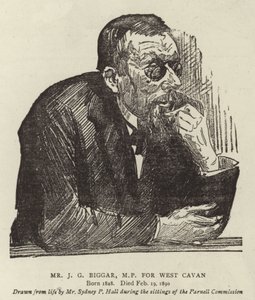 Pan J. G. Biggar, poslanec za West Cavan od Sydney Prior Hall