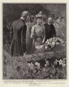 V předvečer korunovace královna na setkání Sdružení rodin vojáků a námořníků v Královnině síni