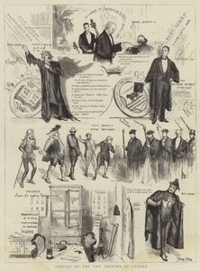 Otevření nového divadla v Oxfordu od Sydney Prior Hall