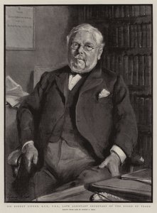 Sir Robert Giffen, KCB, FRS, zesnulý náměstek tajemníka obchodní rady od Sydney Prior Hall
