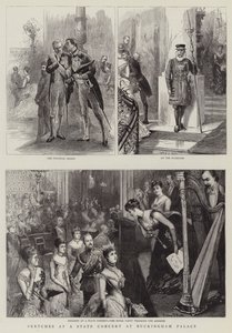 Skeče na státním koncertě v Buckinghamském paláci od Sydney Prior Hall