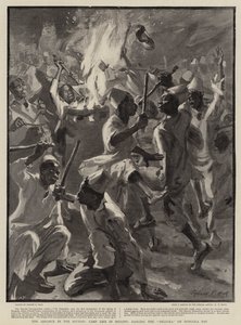 The Advance in the Súdan, Camp Life in Merawi, Dancing the Dilluka on Dongola Day od Sydney Prior Hall