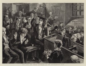 Bohové a jejich Ganymede ve Westminster Play od Sydney Prior Hall
