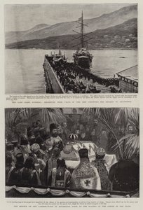 Pohřeb zesnulého cara od Sydney Prior Hall