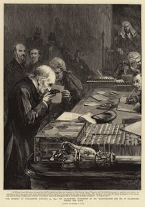 Otevření parlamentu, 31. ledna 1893, pan Gladstone, podporovaný panem Marjoribanksem a panem H Gladstonem, složil přísahu od Sydney Prior Hall